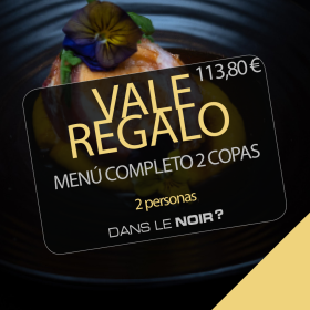 Vale Regalo – Restaurante Dans le noir Madrid – Menu Completo 2 copas
