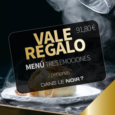 Vale Regalo – Restaurante Dans le Noir ? Madrid – Menú Tres Emociones